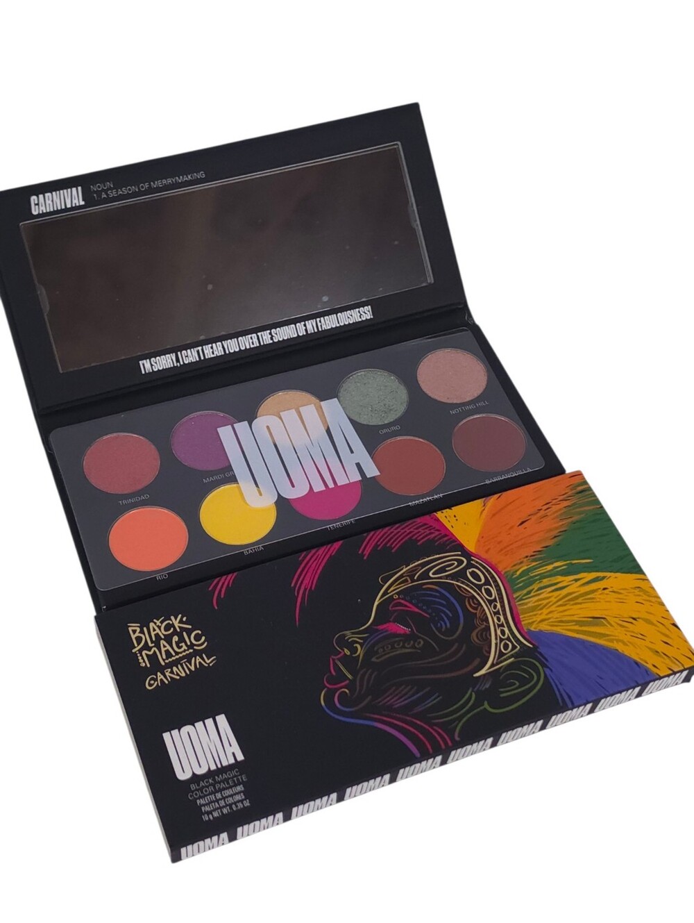 Uoma Black Magic Color Carnival Eyeshadow Palette